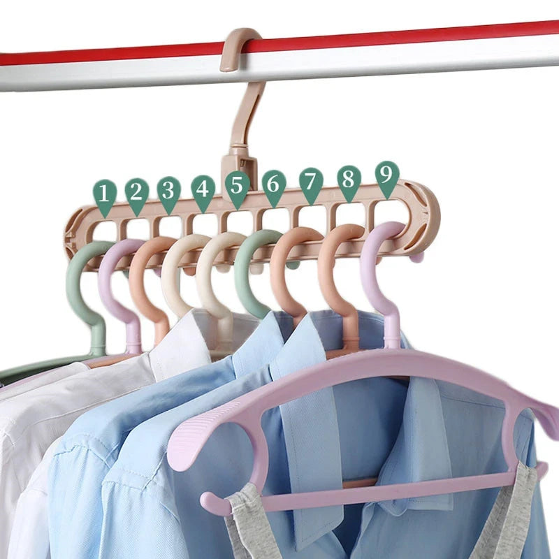 9 en 1 Colgador Organizador Ropa