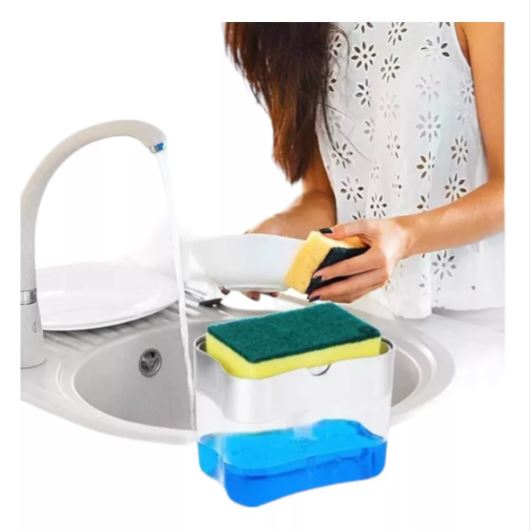 Dispensador Jabon Lavalozas Esponja